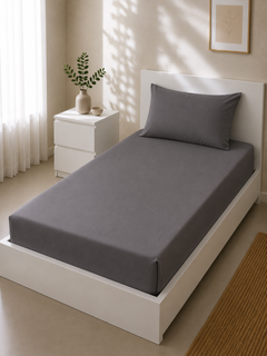 ملحفه یکنفره کشدار با روبالشتی سایز 90×200